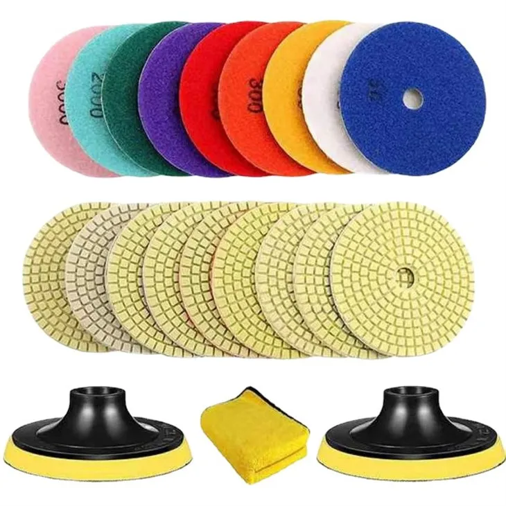 Pob zeb diamond Polishing Pad Rau Orbital Sander